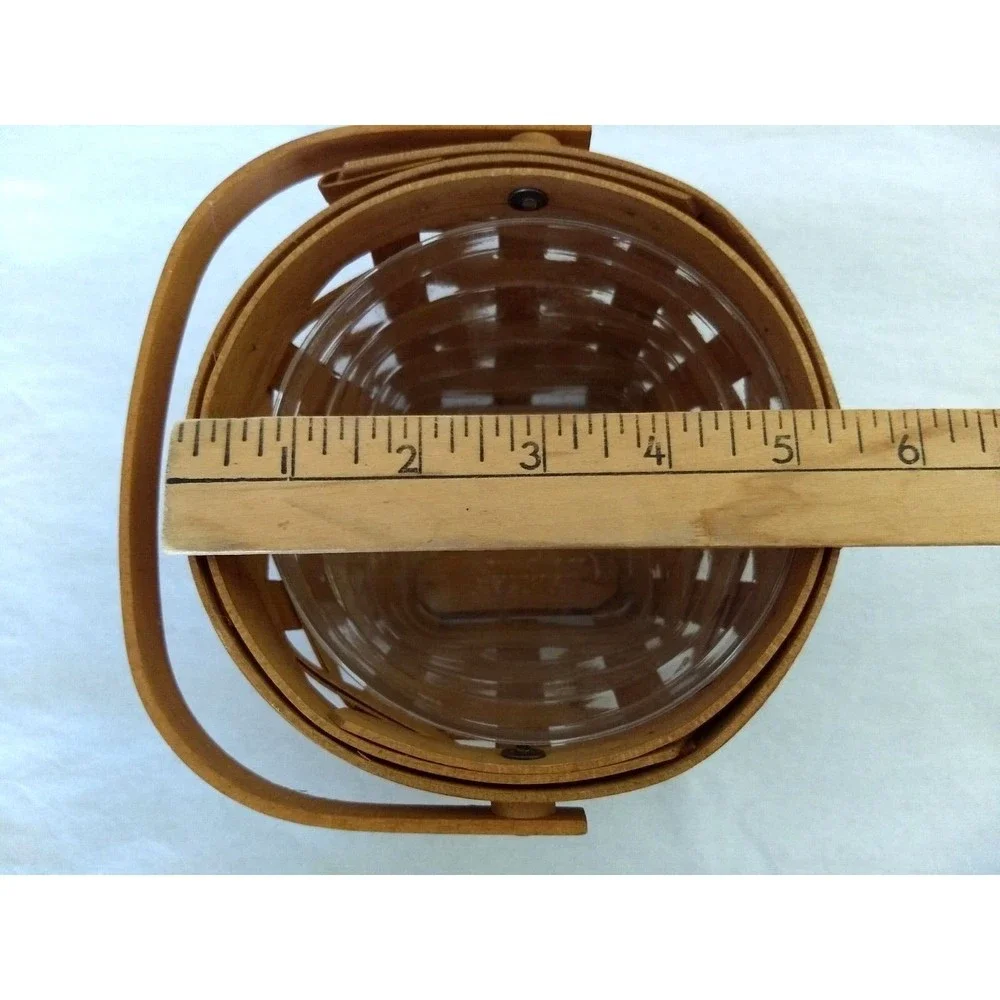 LONGABERGER‎ Swing Handle 2005 Dresden Basket with Protective Liner SIGNED